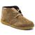 Bota Masculina Coturno Cadarço Camurça Casual Conforto Marrom claro