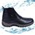 Bota Masculina Couro Impermeável Coturno Botina Palmilha Gel Preto