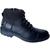 Bota Masculina de Couro Ferracini Coturno Casual Cano Médio Para Homem 8606.670 8606, 670a preto