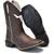 Bota Masculina de Couro Texana Cano Longo Alto Country Brete Boots Marrom