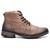 Bota Masculina Moderna Solado de Borracha em Couro Botina Casual Cano Curto Marrom