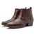 Bota Masculina Texana Country Cano Curto Couro Legitimo Rock Botina Whisk