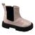 Bota Menina  Sua Sia 00299 Salto Grosso Tratorado Cano Curto Casual Infantil  Rosa