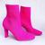 Bota Mia Meia Salmon/Preto/Rosa Dona Be Rosa