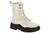 Bota Moleca Feminina Salto Tratorado Cano Médio 5341 202 Branco, Preto