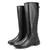 Bota Montaria Feminina Plus Size Cano Longo Ajustável  Preto