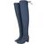 Bota Over Cano Longo The Knee Saltinho Quadrado Jeans escuro