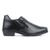 Bota Oxford Sapato Social de Cano Baixo com Zíper Duplo material ecológico Preto