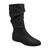 Bota Piccadilly 261025 Cano Longo Salto Baixo Social Ziper Feminino Preto