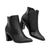 Bota Preto Salto Bloco Croc  Comfort Preto