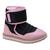 Bota Sua Sia 00281 Sem Cadarço Cano Curto Rasteira Baixa Pelo Infantil Menina Rosa