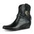 Bota Texana Feminina Bico Fino Cano Curto Country Preto