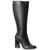 Bota vizzano feminina cano longo salto geometrico 3092.102.23572 Preto, Preto, Preto