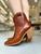 Bota Western Feminina Marrom Couro Antonella Marrom