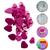Botão de Pressão Plastico de Coração Ritas 10mm Pacote com 50 Jogos de Botoes Coloridos Pink