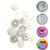 Botao De Pressão Plastico Ritas N12 Pacotes Com 50 Jogos de Botões Coloridos Botão Rita Branco