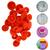 Botao De Pressão Plastico Ritas N12 Pacotes Com 50 Jogos de Botões Coloridos Botão Rita Laranja