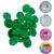 Botao De Pressão Plastico Ritas N12 Pacotes Com 50 Jogos de Botões Coloridos Botão Rita Verde Bandeira