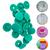Botao De Pressão Plastico Ritas N12 Pacotes Com 50 Jogos de Botões Coloridos Botão Rita Hortelã