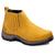 Botina Adventure Masculina Couro Cano Curto Conforto Macia Amarelo