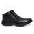 Botina Masculino Anti Stress Zíper Conforto Couro 714 Preto