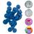 Botões de Pressão de Plástico Ritas 12mm Varias Cores Pacote com 50 jogos de Botão de Plastico Rita Botão Rita Azul Turquesa