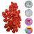 Botões De Pressão Plastico Ritas de Coração 10mm Pacote com 50 Botão Varias Cores Vermelho Coral