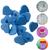 Botões De Pressão Plastico Ritas de Coração 10mm Pacote com 50 Botão Varias Cores Azul Turquesa