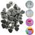 Botões De Pressão Plastico Ritas de Coração 10mm Pacote com 50 Botão Varias Cores Cinza