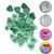 Botões De Pressão Plastico Ritas de Coração 10mm Pacote com 50 Botão Varias Cores Verde Hortelã