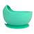 Bowl de Silicone com Ventosa Pote para Papinha Pratinho Infantil Refeição Introdução Alimentar do Bebê Verde