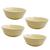 Bowls Cumbuca tigela, cerâmica decorada - Jg 4 peças Amarelo
