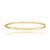 Bracelete Feminino 19cm Pulseira Lisa de Ouro Puro 18k Ouro