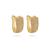 Brinco Argola Cravejado Zirconia Folheado Ouro 18K Dourado