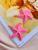 Brincos coloridos de base Estrela do Mar colorida trabalhada Rosa bebê