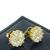 Brincos Pizza Zirconias Cristal Banho Ouro 18k 2238 Dourado