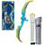 Brinquedo Arco E Flecha Com Luz Lança Dardos 3 Flechas - Dm Toys Azul