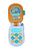 Brinquedo Baby Phone Musical Dreamworks Celular Infantil Laranja com branco