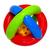 Brinquedo Bola Maluquinha Infantil Para Bebê Com Chocalho Macia e Leve - Mercotoys 1
