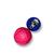 Brinquedo bola porta ração color grande 8cm ROSA