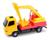 Brinquedo Caminhão Basculante C/ Escavadeira Rotação Obras Amarelo