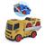 Brinquedo Caminhão Plataforma Com Carro Pro Tork Pro Team Usual Amarelo