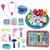 Brinquedo Dentista Infantil Educativo Médico Kit Faz De Conta Simulação Odontologia  Meninos Meninas Quadrado azul 11 pcs