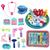 Brinquedo Dentista Infantil Educativo Médico Kit Faz De Conta Simulação Odontologia  Meninos Meninas Quadrado azul 12 pcs