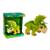 Brinquedo dinossauro jurassic world baby dinos vinil pupee Triceratops verde