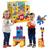 Brinquedo Educativo Didático Infantil Diversão Bebe blocos de montar 80 peças grande Colorido