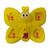 Brinquedo Educativo Infantil Borboleta Musical C Luz Amarela Amarelo