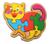 Brinquedo Educativo Pedagógico Montessori Encaixe Gatinho Colorido
