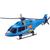 Brinquedo Helicóptero Grande 30 Cm Meninos - Bs Toys Azul
