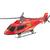 Brinquedo Helicóptero Policial Grande 30 Cm Meninos - Bs Toys Vermelho